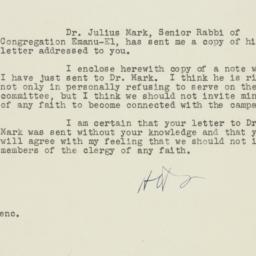 Letter: 1949 September 29