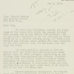 Letter: 1934 May 3