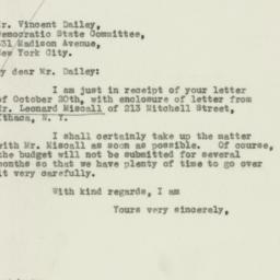 Letter: 1932 October 25
