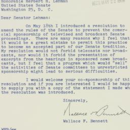 Letter: 1954 May 21