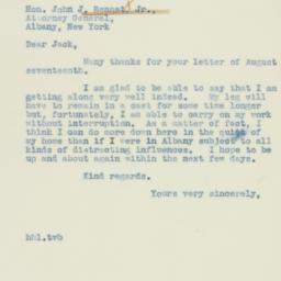 Letter: 1938 August 19