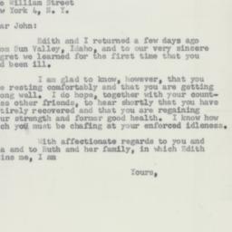 Letter: 1954 October 4