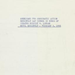 Letter: 1956 February 3