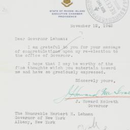 Letter: 1942 November 12