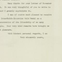 Letter: 1948 November 22