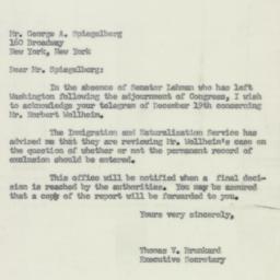 Letter: 1951 December 20