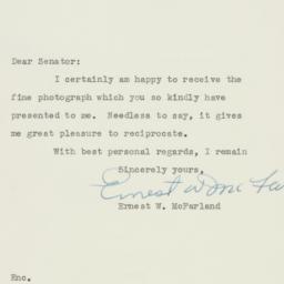 Letter: 1950 August 15