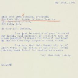 Letter: 1940 May 13