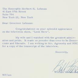 Letter: 1958 May 5