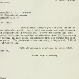 Letter: 1946 November 9