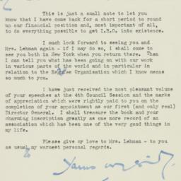 Letter: 1947 April 30
