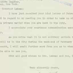 Letter: 1936 February 5