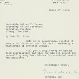 Letter: 1941 March 17