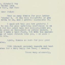 Letter: 1949 October 10