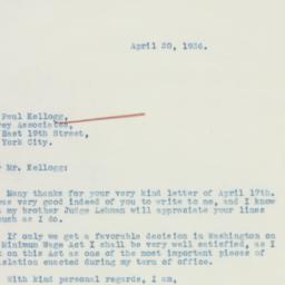 Letter: 1936 April 20