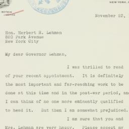 Letter: 1942 November 23