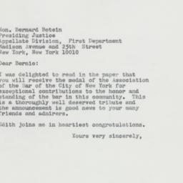 Letter: 1963 October 18