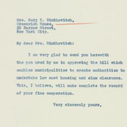 Letter: 1934 February 27