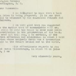 Letter: 1954 May 23