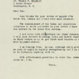 Letter: 1946 August 30