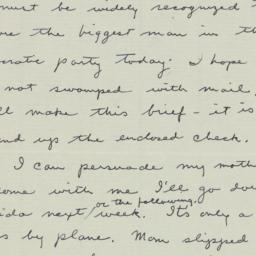 Letter: 1946 November 8