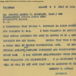 Telegram: 1941 July 22