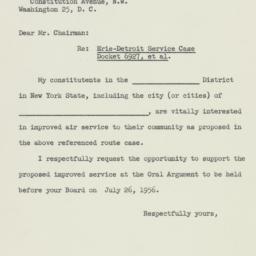 Letter: 1956 July 17