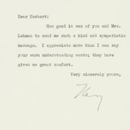 Letter: 1937 November 9