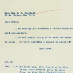 Letter: 1934 February 12