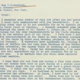 Letter: 1938 July 15