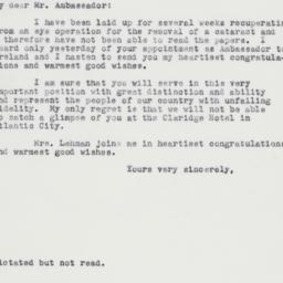 Letter: 1962 June 12