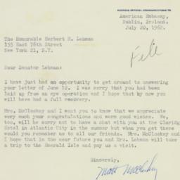 Letter: 1962 July 20