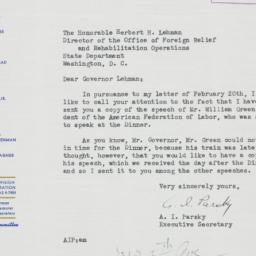 Letter: 1943 February 23