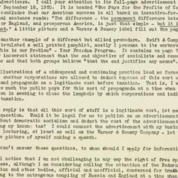 Letter: 1950 September 18