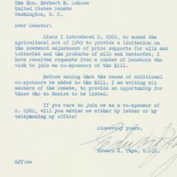 Letter: 1954 February 22