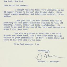 Letter: 1957 January 28