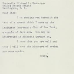 Letter: 1957 January 21