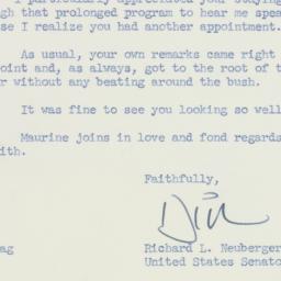 Letter: 1958 April 21