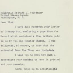 Letter: 1957 January 11