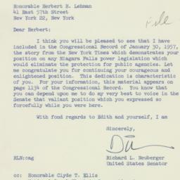 Letter: 1957 January 31