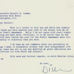 Letter: 1956 May 5