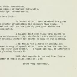 Letter: 1938 October 8
