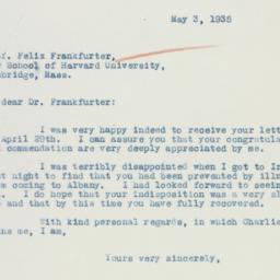 Letter: 1935 May 3
