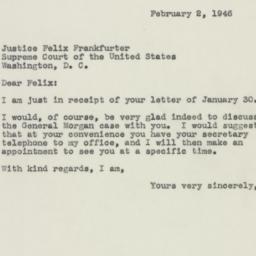 Letter: 1946 February 2