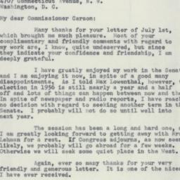 Letter: 1955 July 11