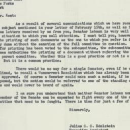 Letter: 1956 February 23