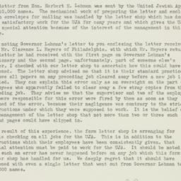 Memorandum: 1947 February 26