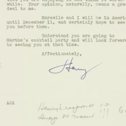 Letter: 1959 October 16