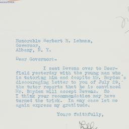 Letter: 1938 August 3
