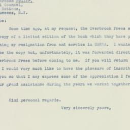Letter: 1947 March 22